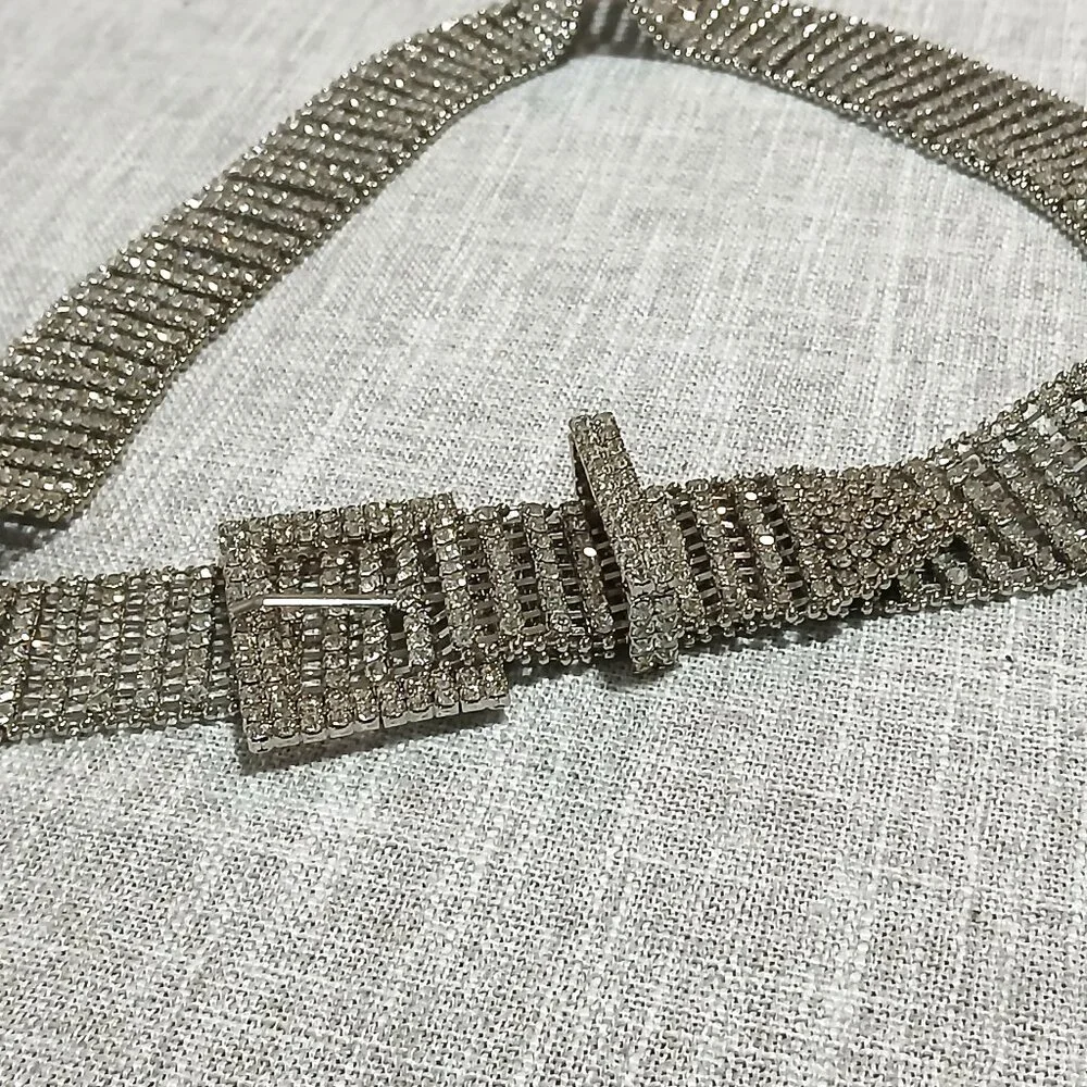 Crystal Rhinestone Bling Belt